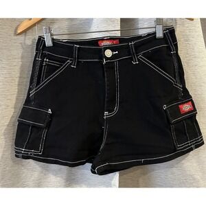 Dickies Juniors Shorts Size 5/27 Cargo‎ Mini Short Black